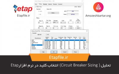 تحلیل Circuit Breaker Sizing (انتخاب کلید) در نرم افزار Etap