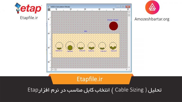 کابل سایزینگ در Etap